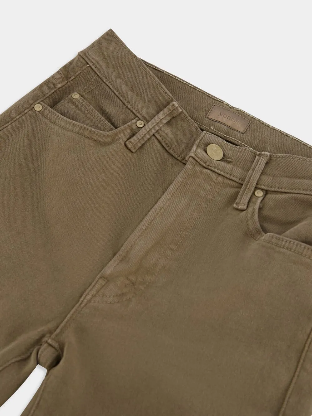 High-Waist Rascal Ankle Step Fray Jeans
