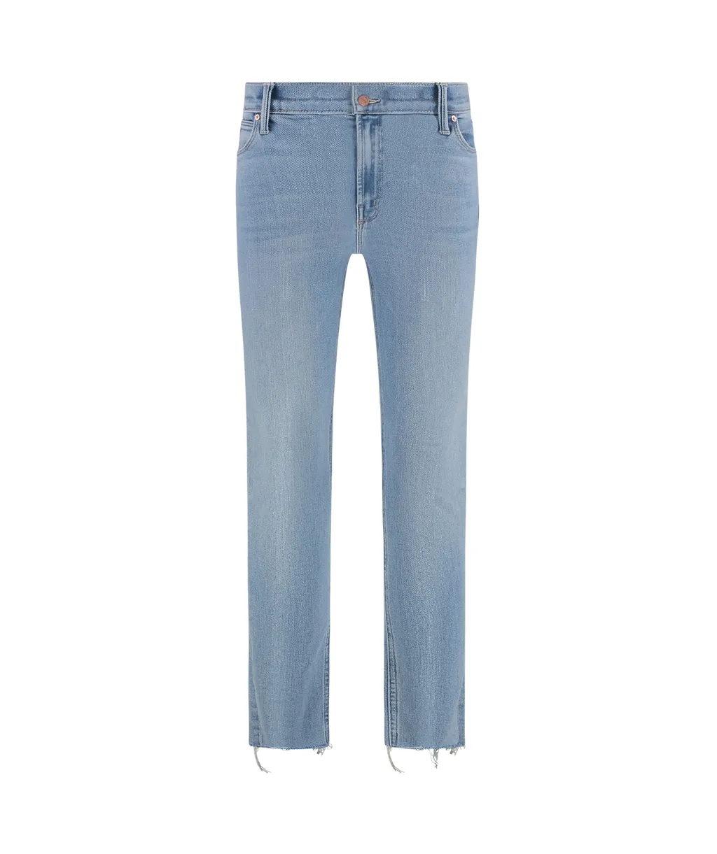 The Mid Rise Dazzler Ankle Fray Jeans