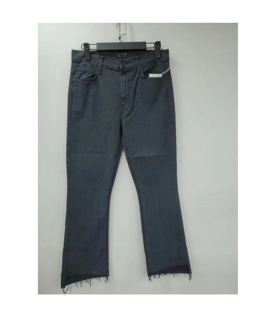 Straight Tube Trimmed Jeans