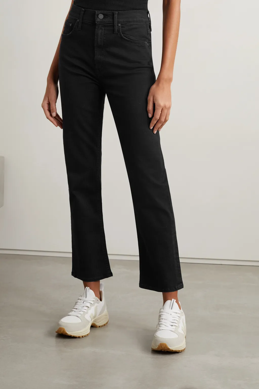 High-Rise Straight Jeans