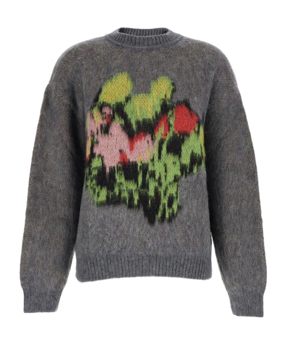 Graphic Intarsia Knit Jumper