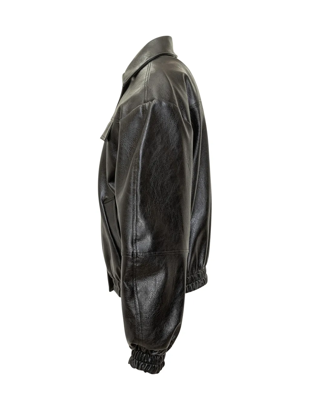 Flap-Pockets Bomber Jacket