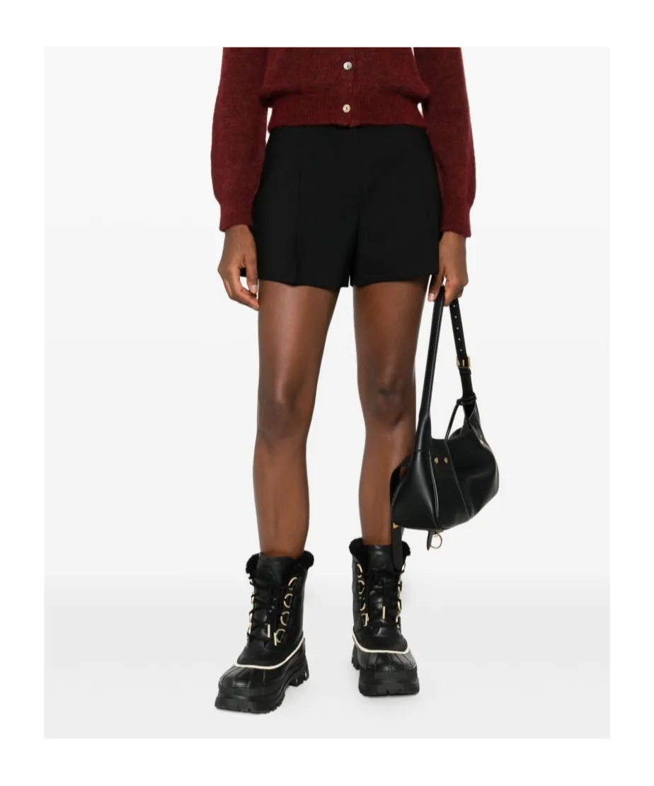 High Waist Pleated Shorts