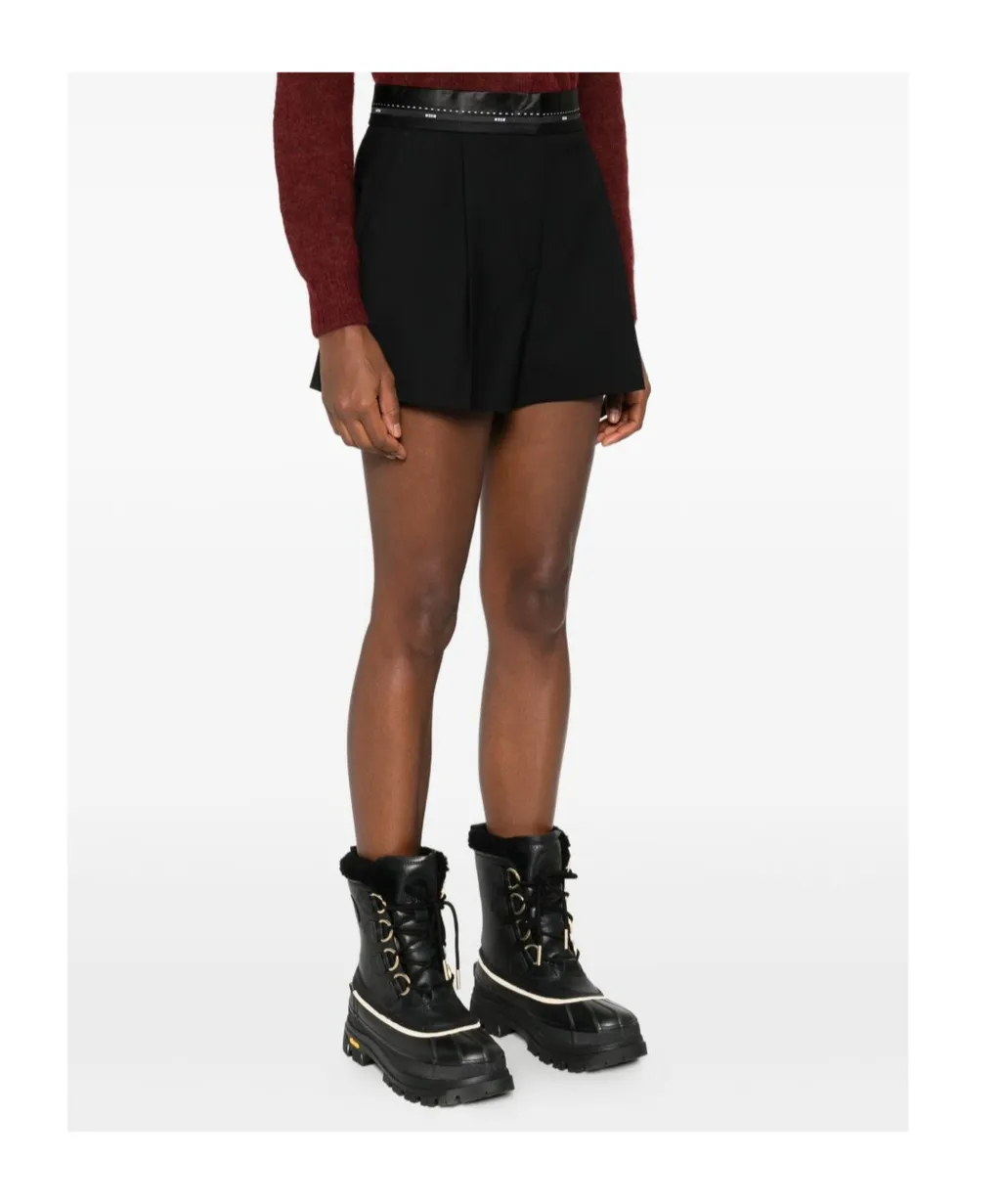 High Waist Pleated Shorts