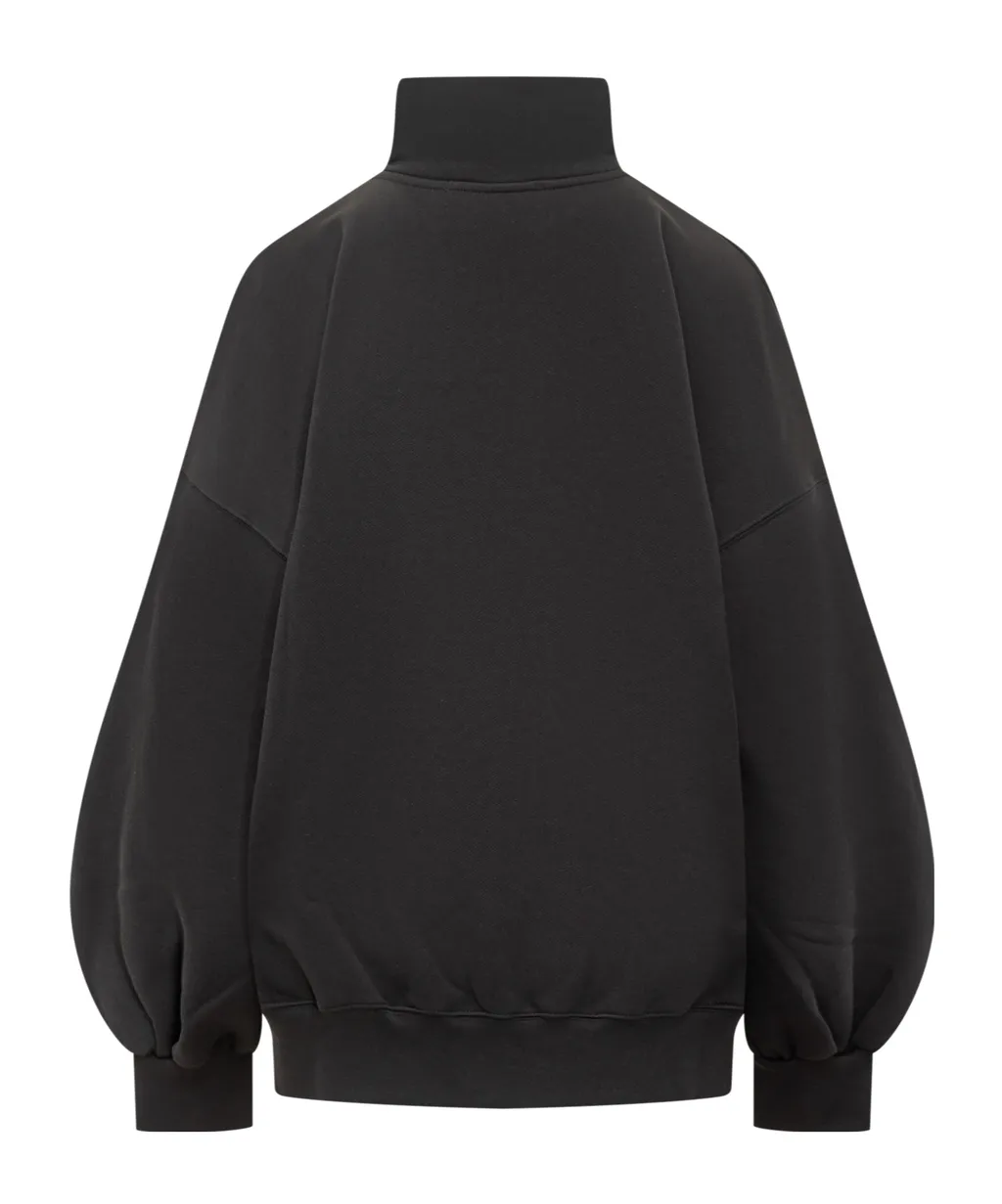 Zip Detailed Sweatshirt