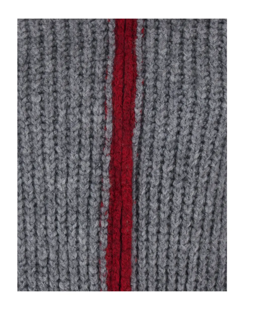 Zip-Up Hooded Knitted Cardigan