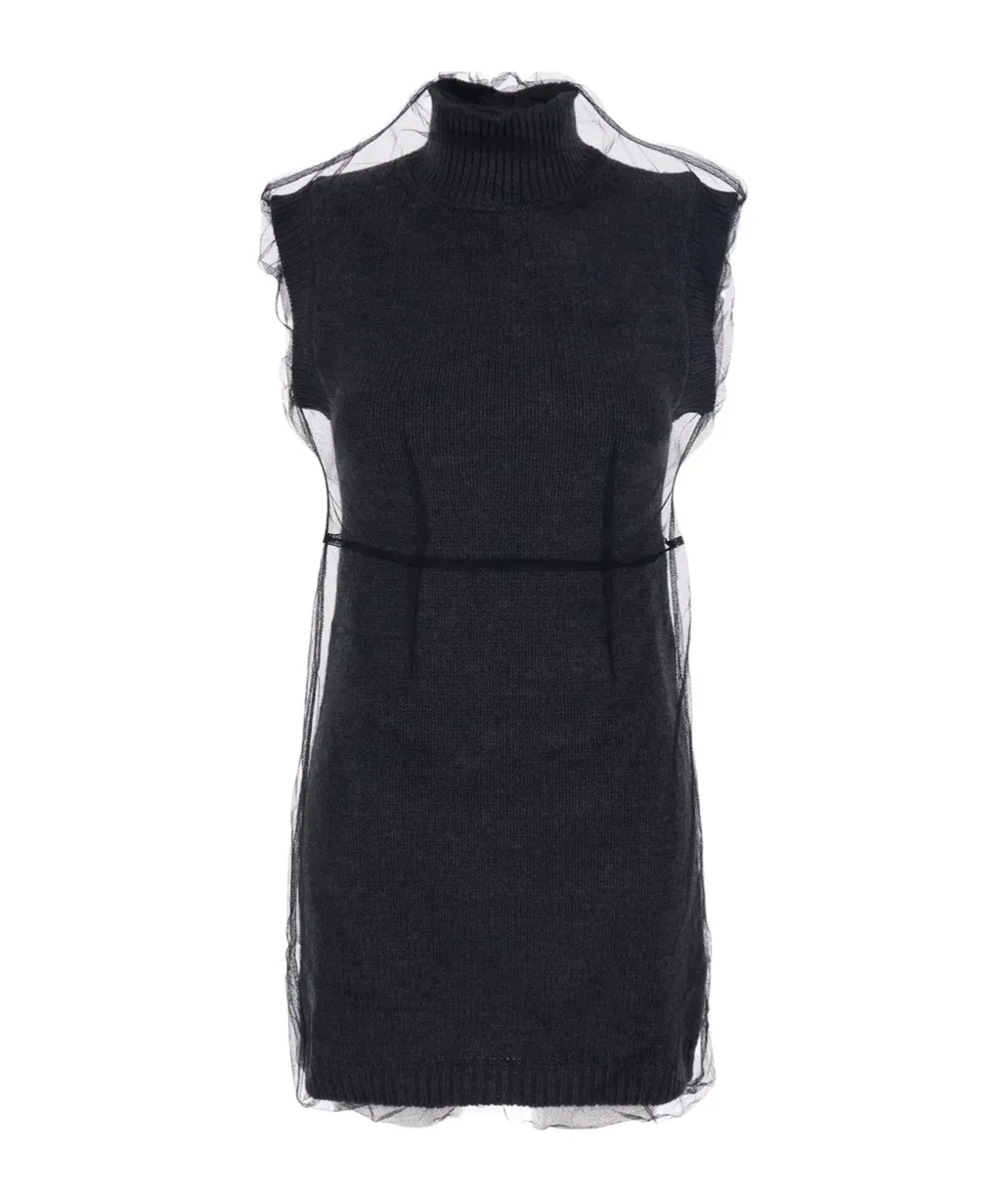 High Neck Knitted Dress