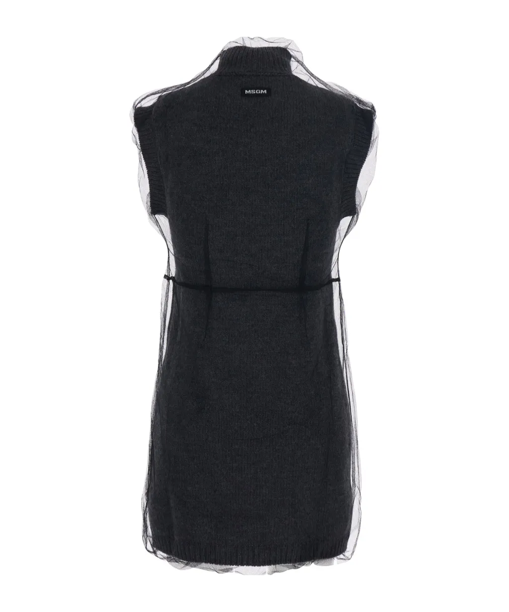 High Neck Knitted Dress
