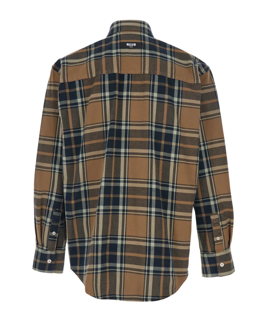 Long Sleeved Checked Shirt