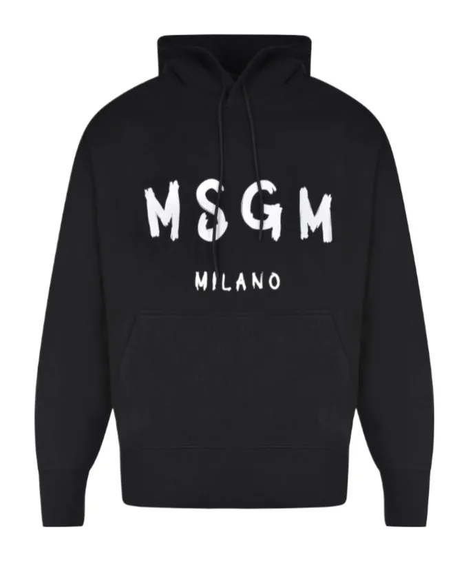 Logo-Print Drawstring Hoodie