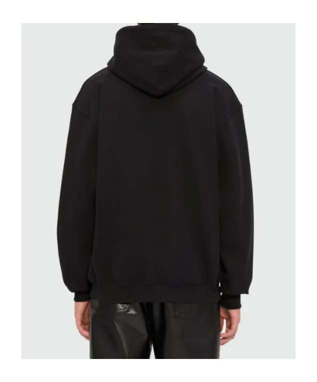 Sketched Bunnies Print Hoodie