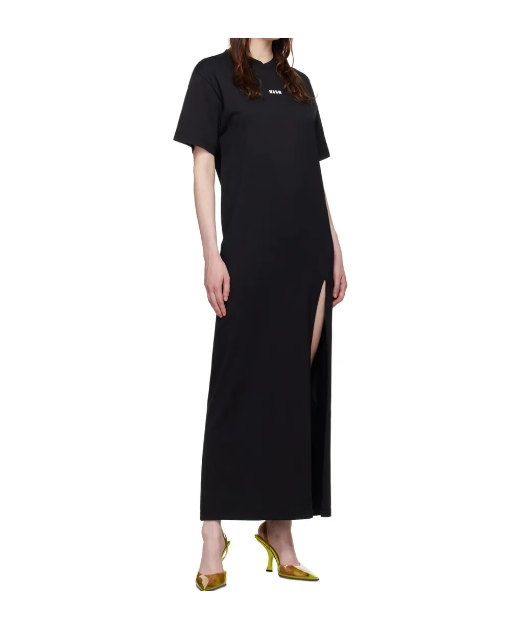 Logo-Print Cotton Maxi Dress