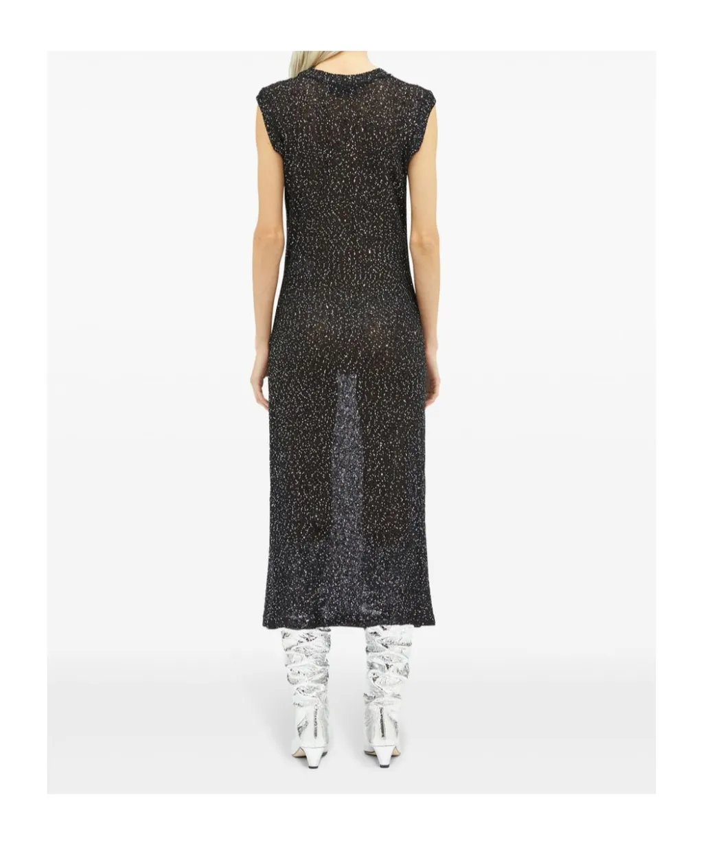 Glitter Knitted Midi Dress