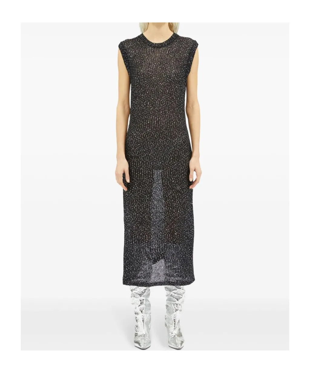 Glitter Knitted Midi Dress
