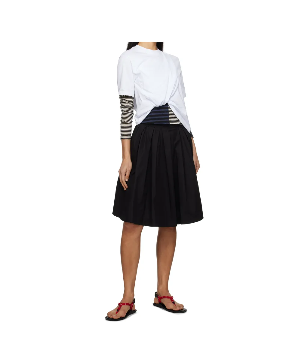 Stretch-Cotton Skirt