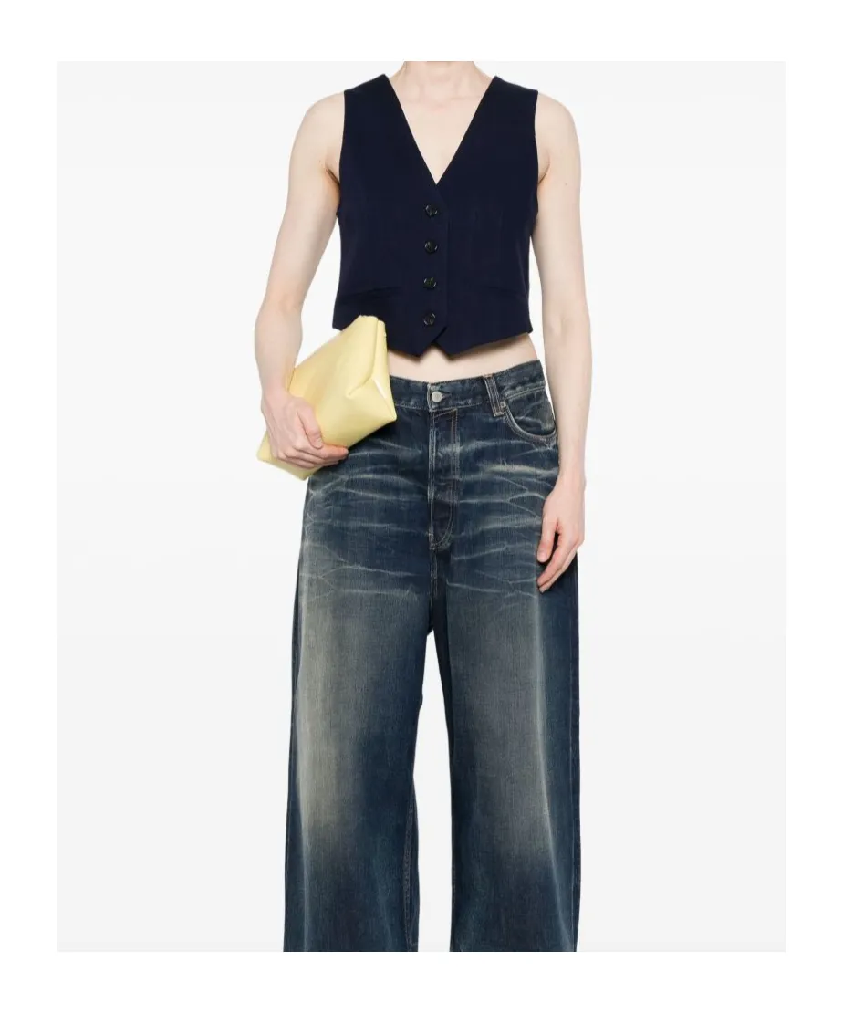 Slub-Texture Waistcoat