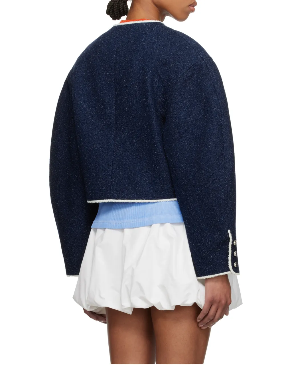 Contrast-Trim Jacket