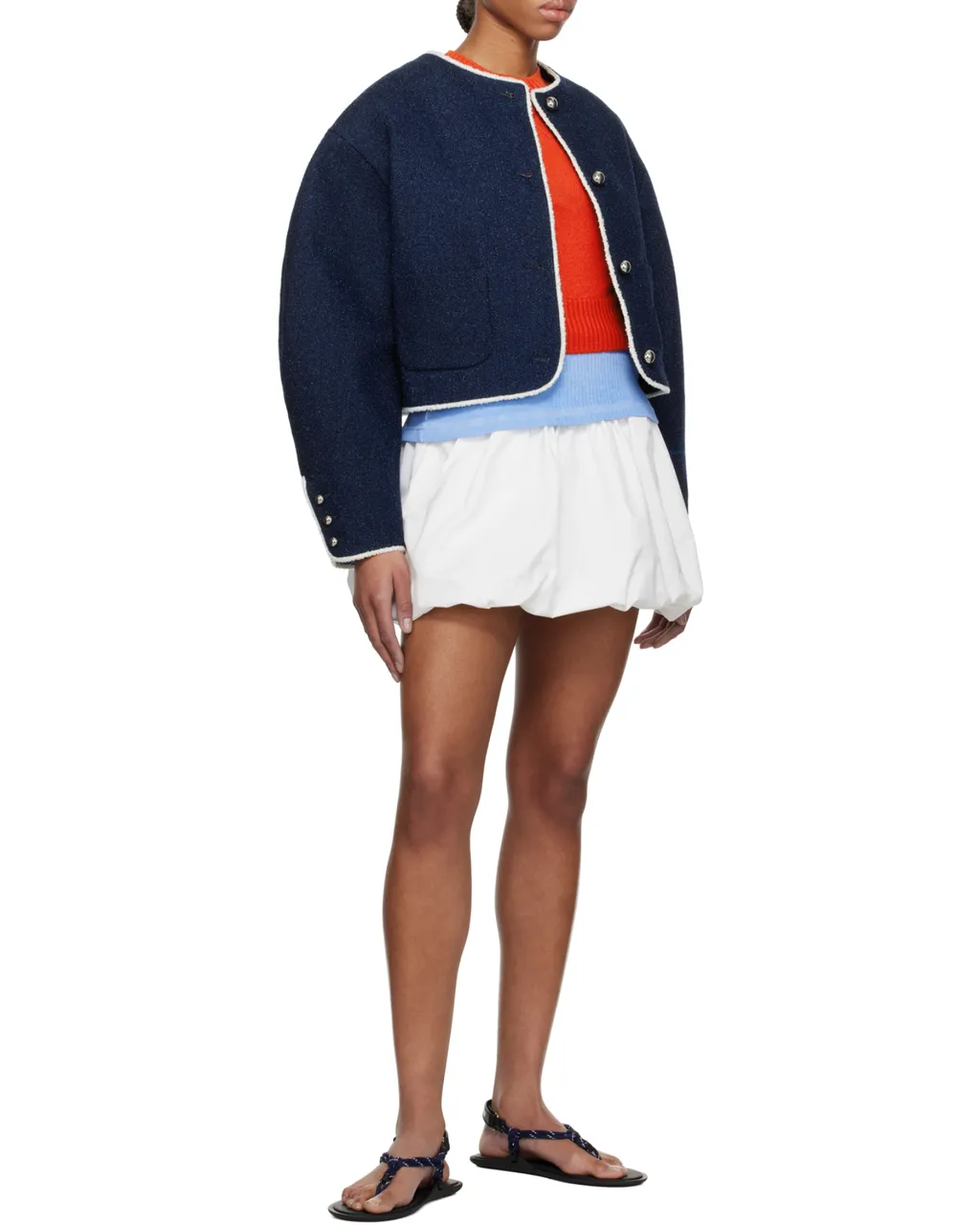 Contrast-Trim Jacket