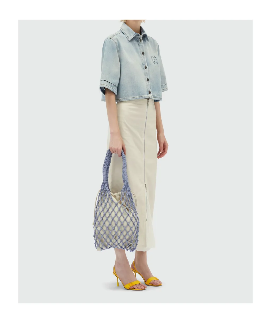 Cropped Denim Shirt