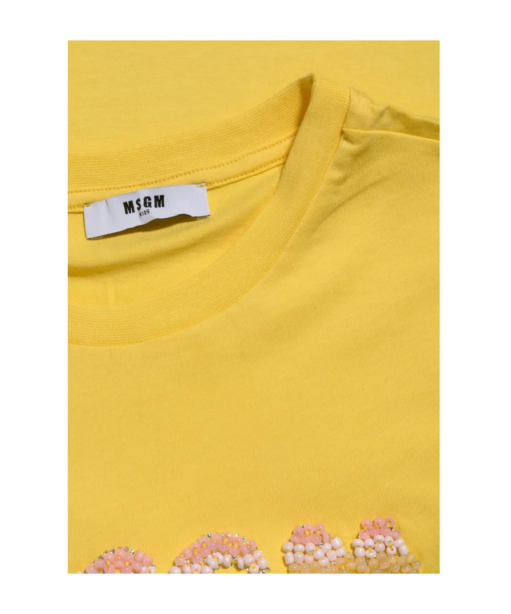 Beaded-Logo T-Shirt