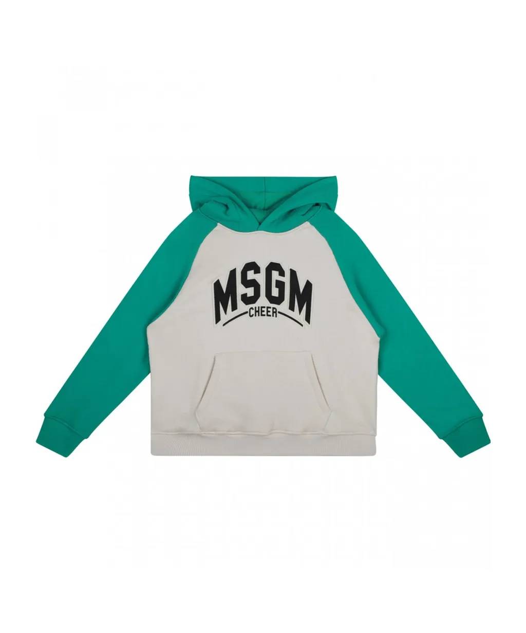 Logo Printed Drop Shoulder Hoodie