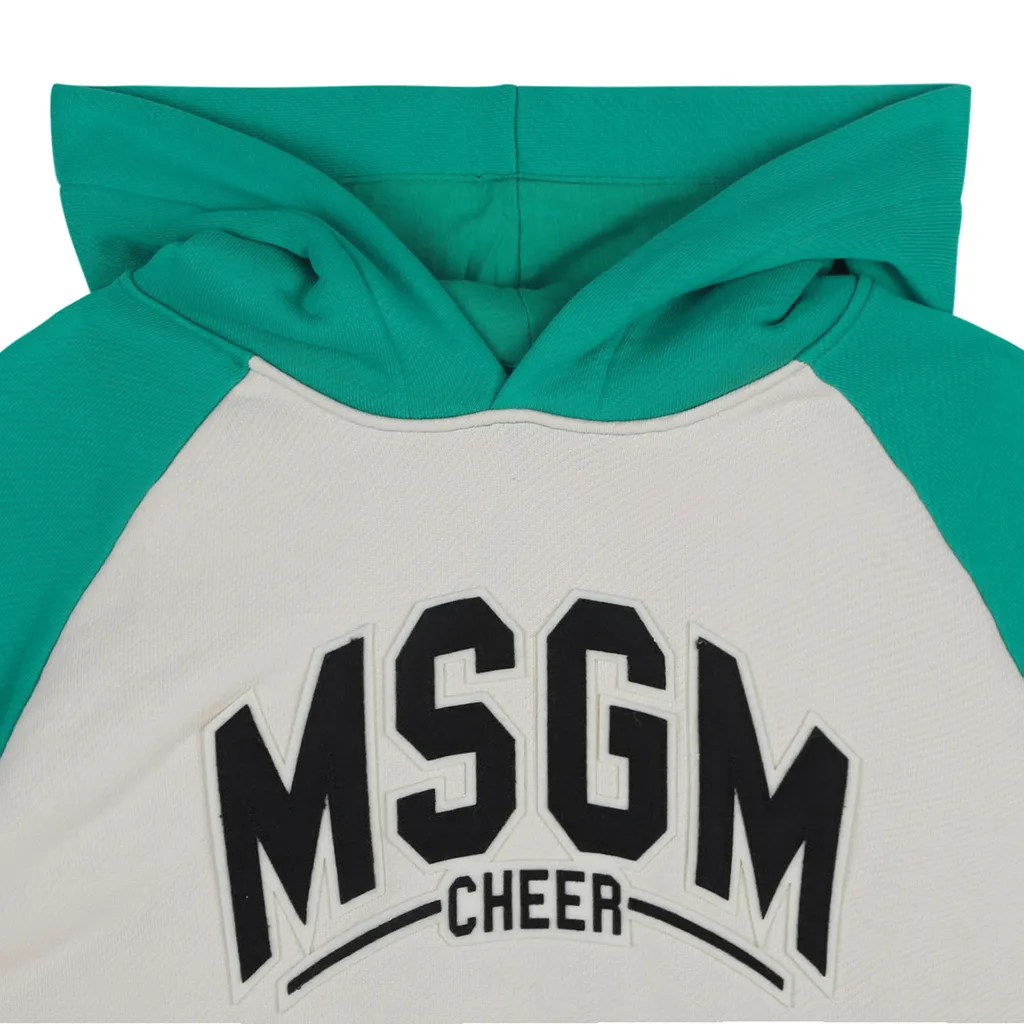 Logo Printed Drop Shoulder Hoodie