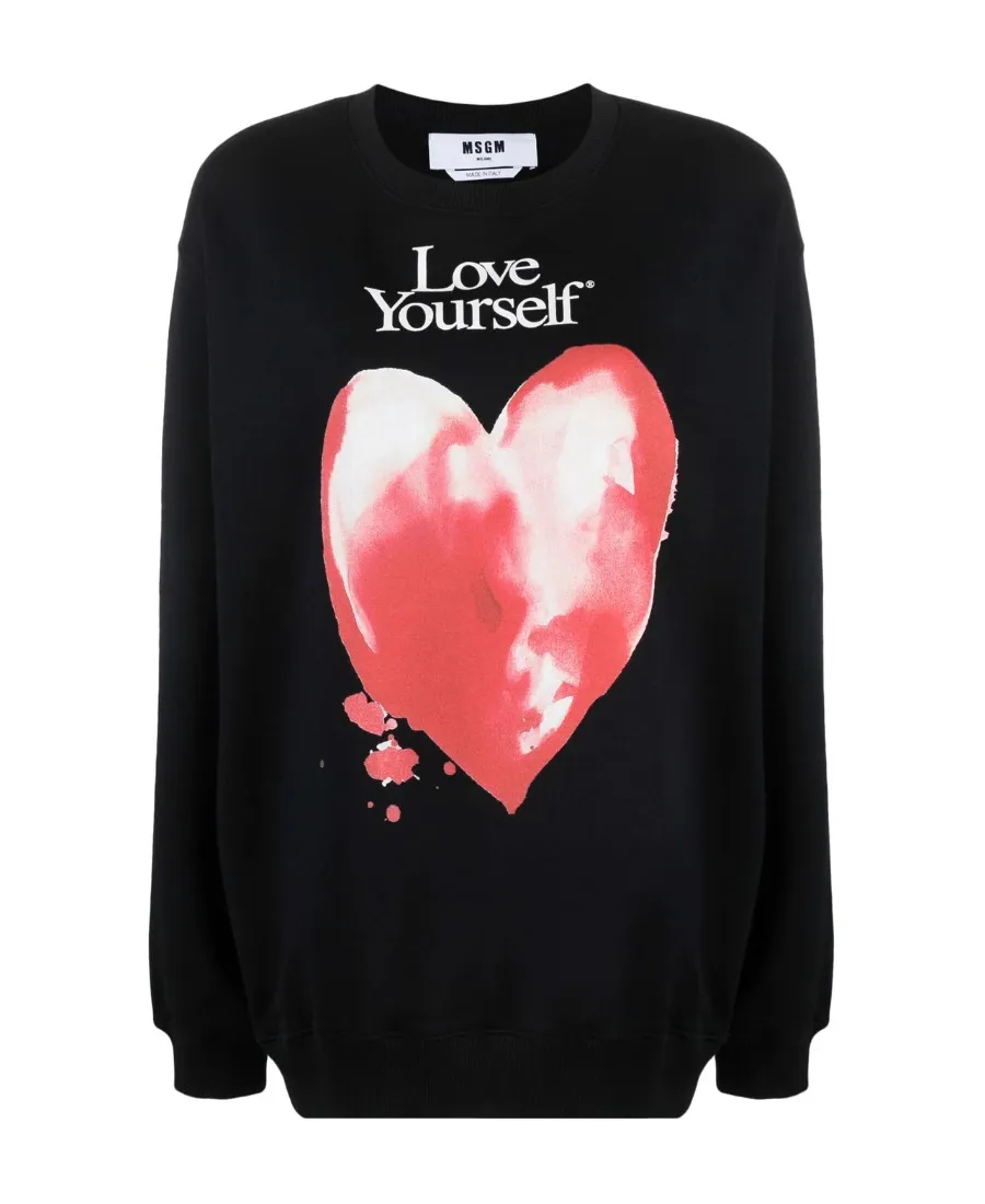Slogan Print Silhouette Hoodie