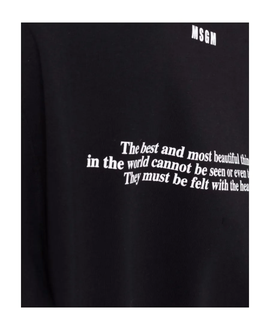 Slogan Print Silhouette Hoodie