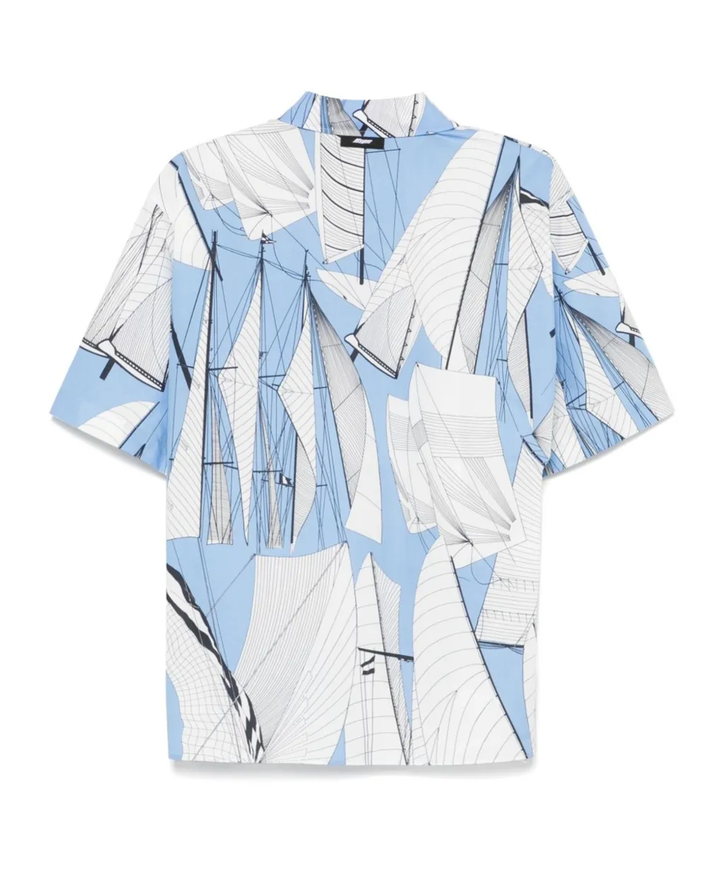 Graphic Printed Short Sleeved Shirt