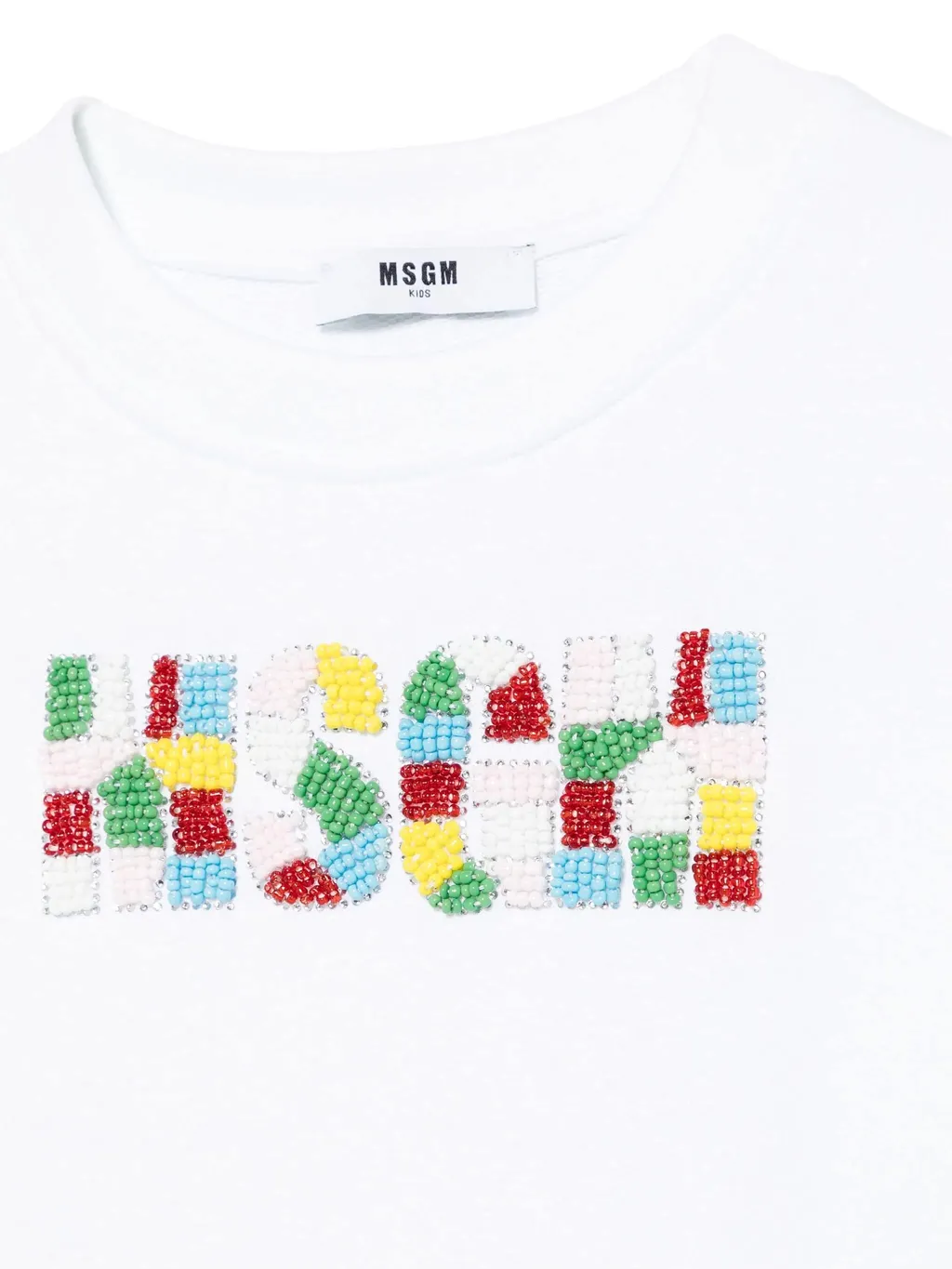 Beaded-Logo Sweatshirt