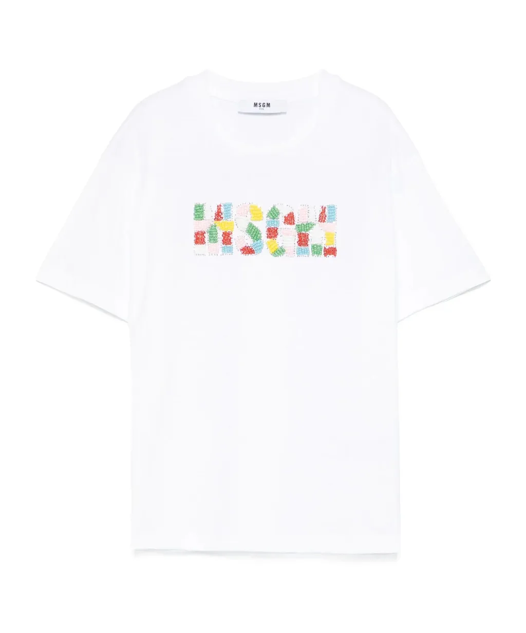 Logo Embellished Crewneck T-Shirt
