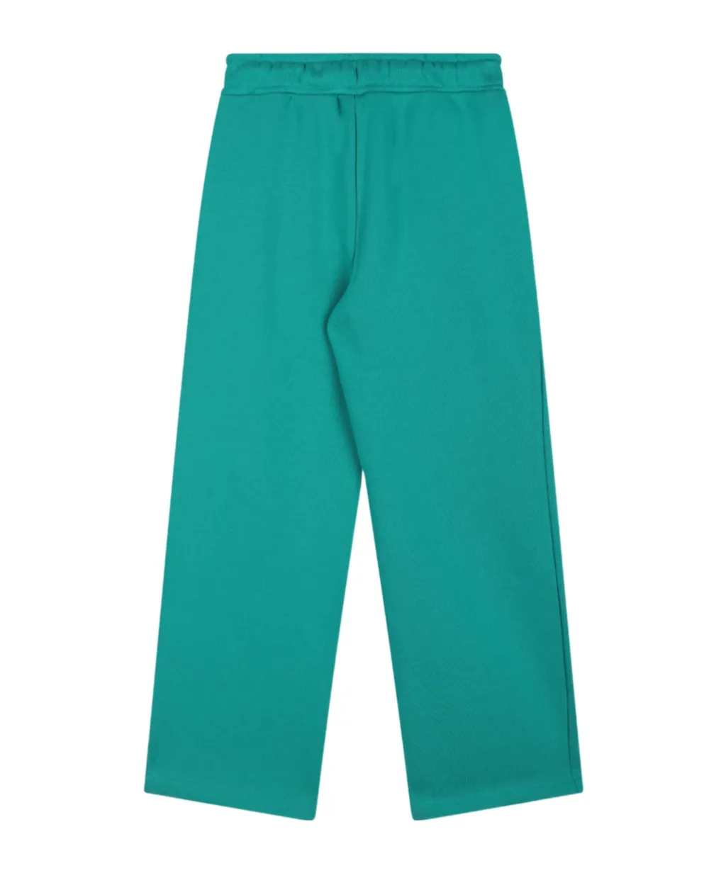 Logo Printed Drawstring Fleece Pants