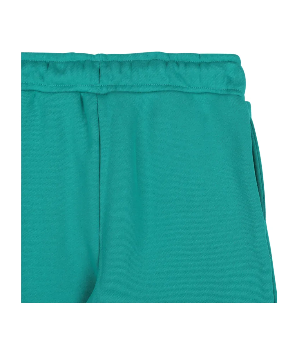 Logo Printed Drawstring Fleece Pants