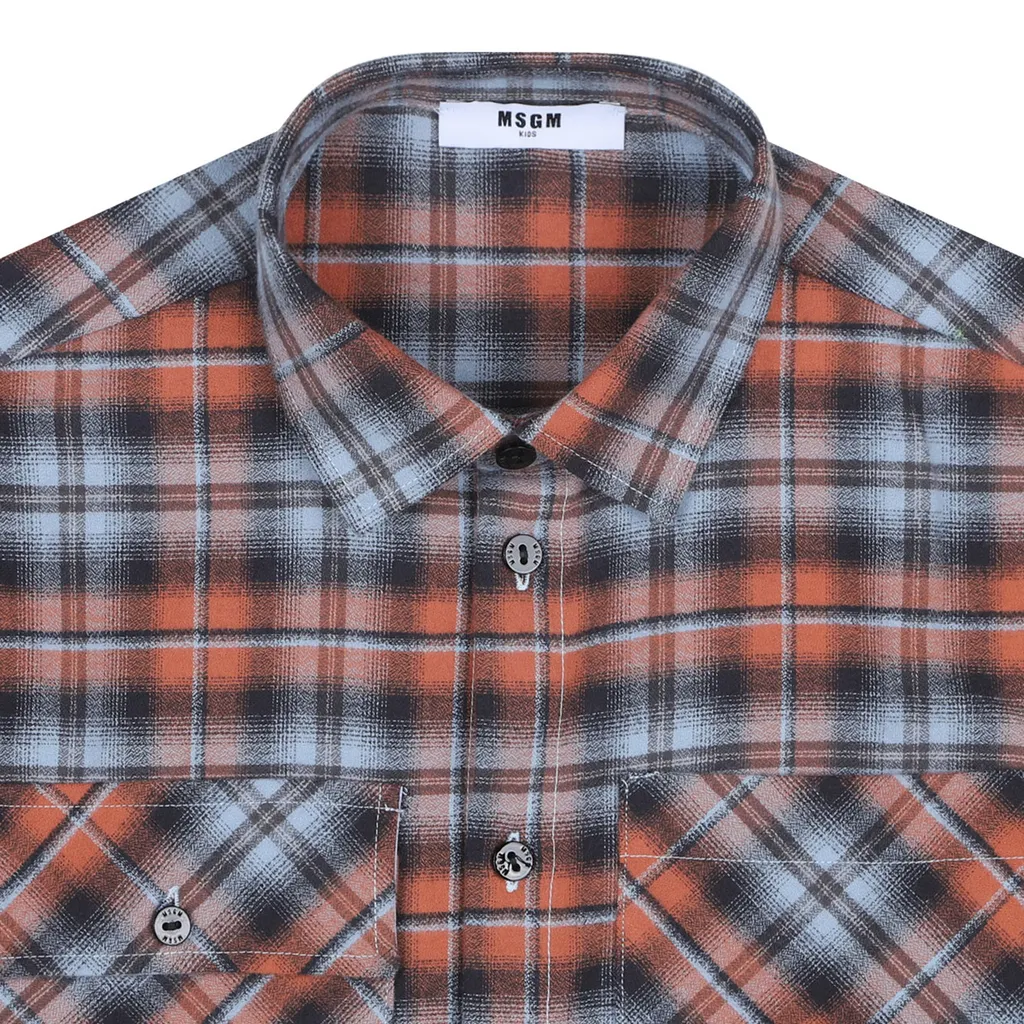 Logo Printed Checked Shirt