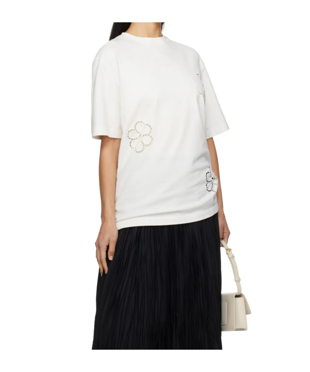 Floral-Appliqué T-Shirt