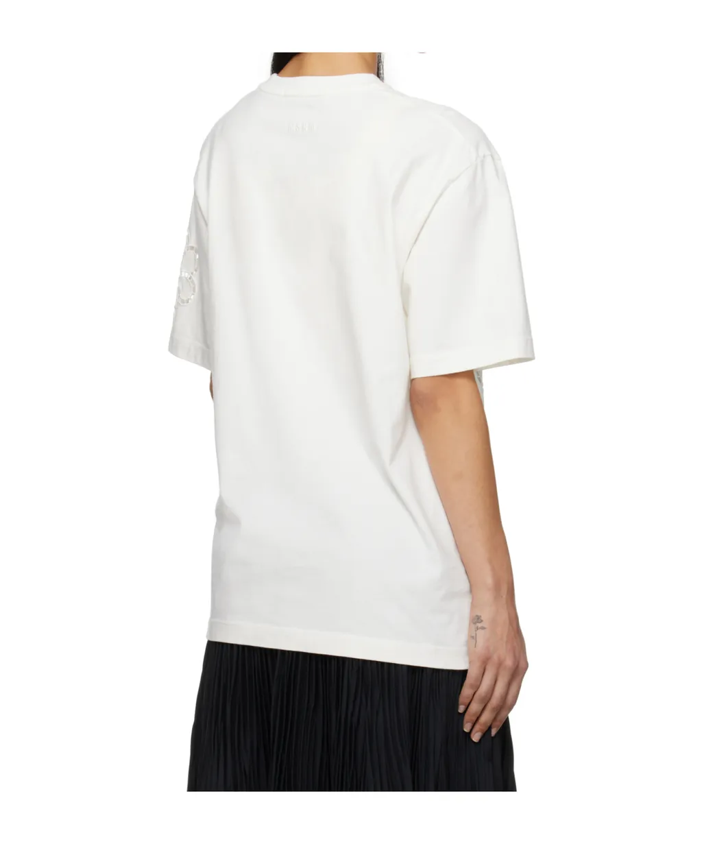 Floral-Appliqué T-Shirt