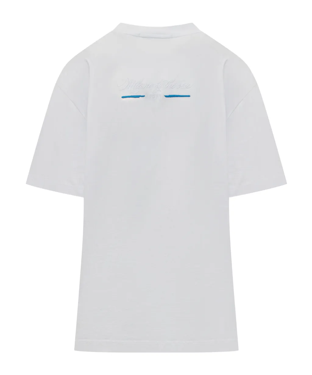 Flower Printed Crewneck T-Shirt