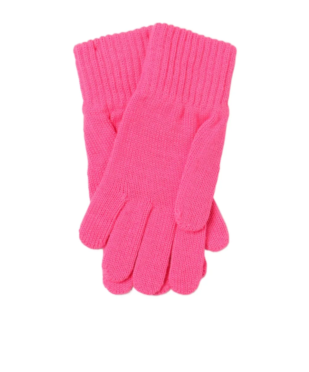 Logo-Embroidered Knitted Gloves