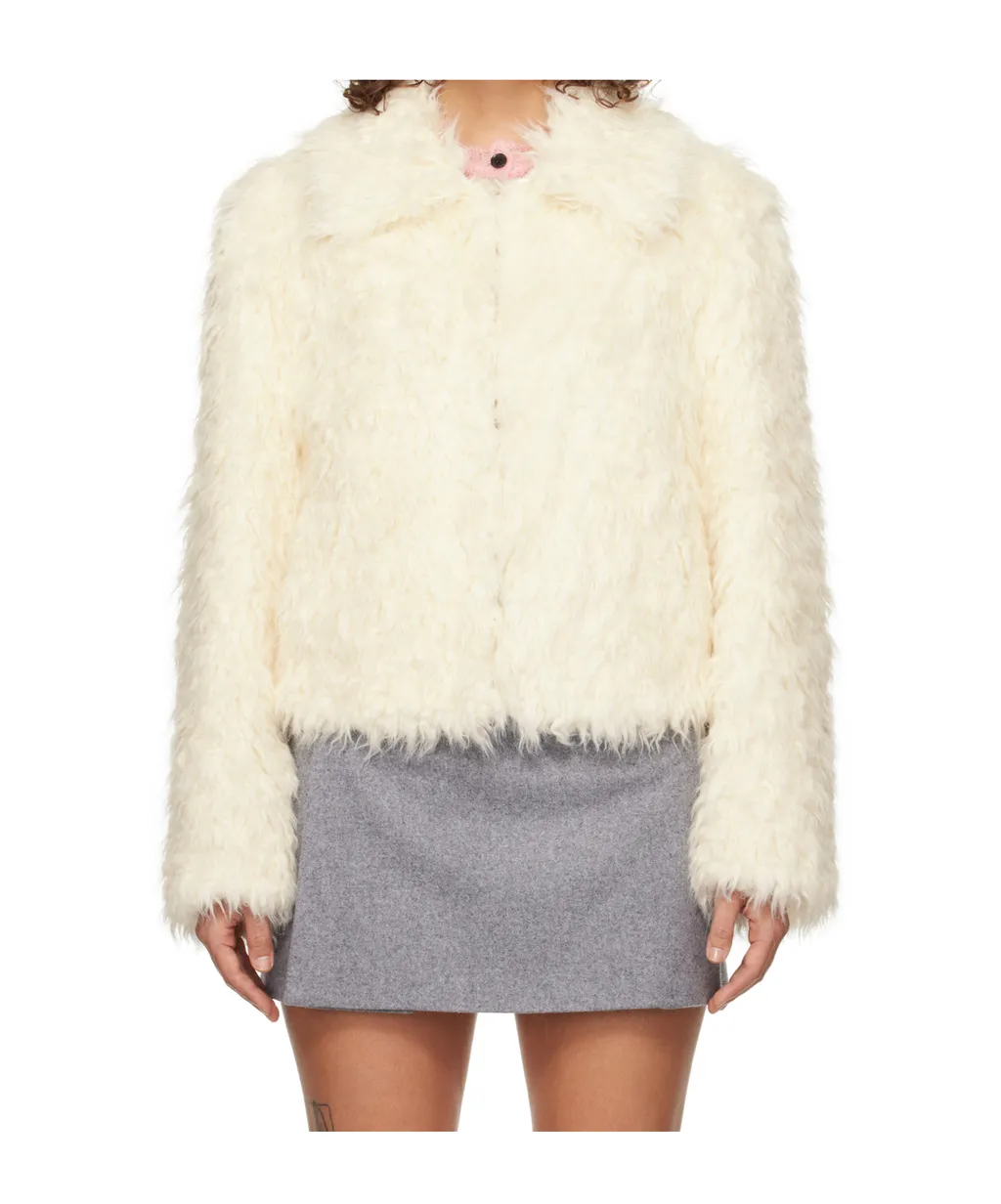 Long-Sleeved Fur Jacket