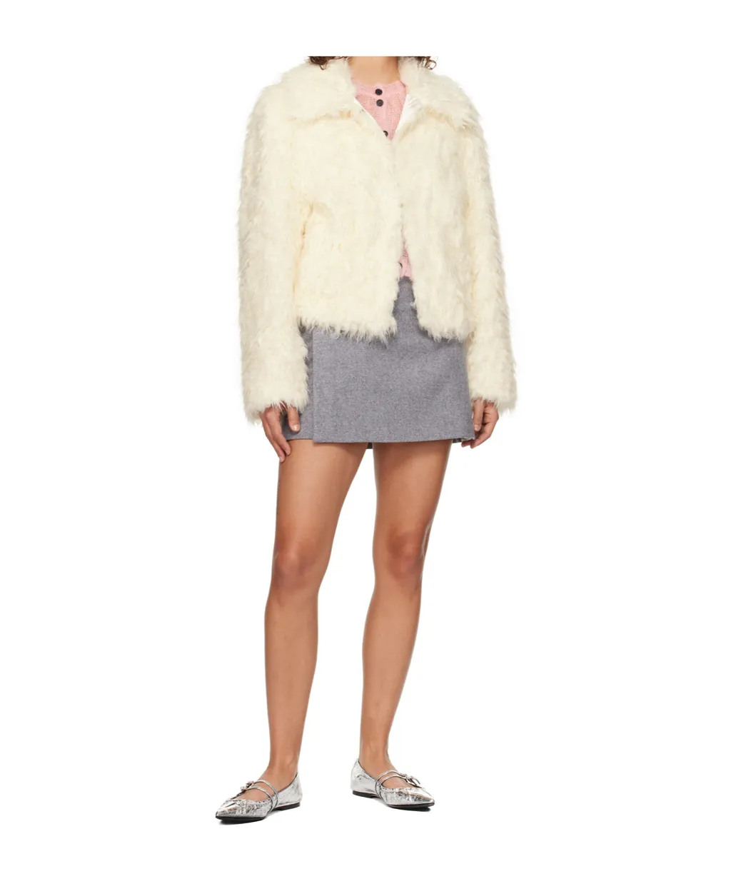 Long-Sleeved Fur Jacket
