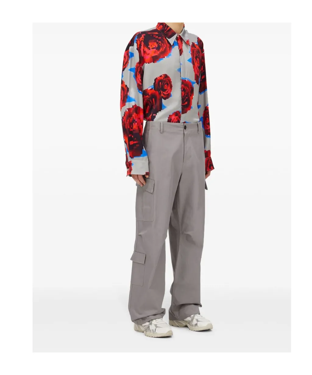 Cargo Trousers With Drawstring Ankles