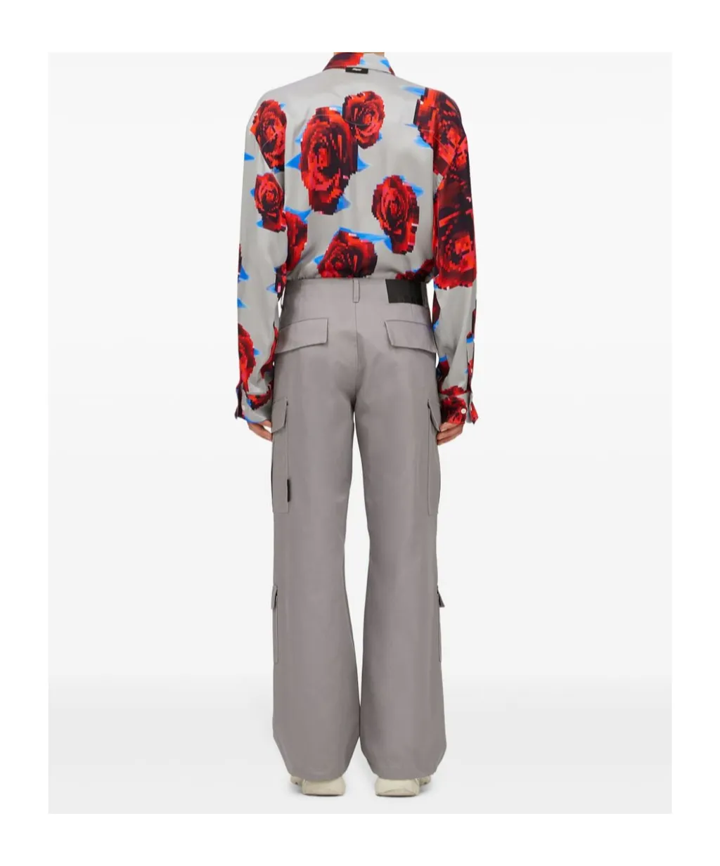 Cargo Trousers With Drawstring Ankles