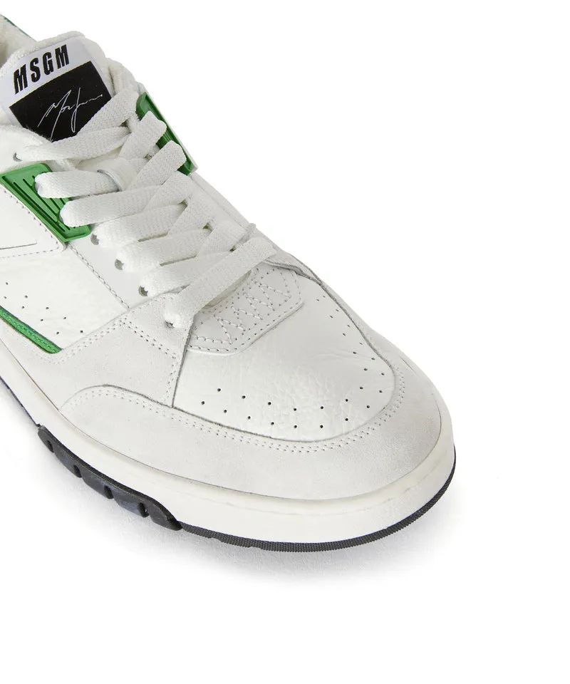 Panelled Leather Sneakers