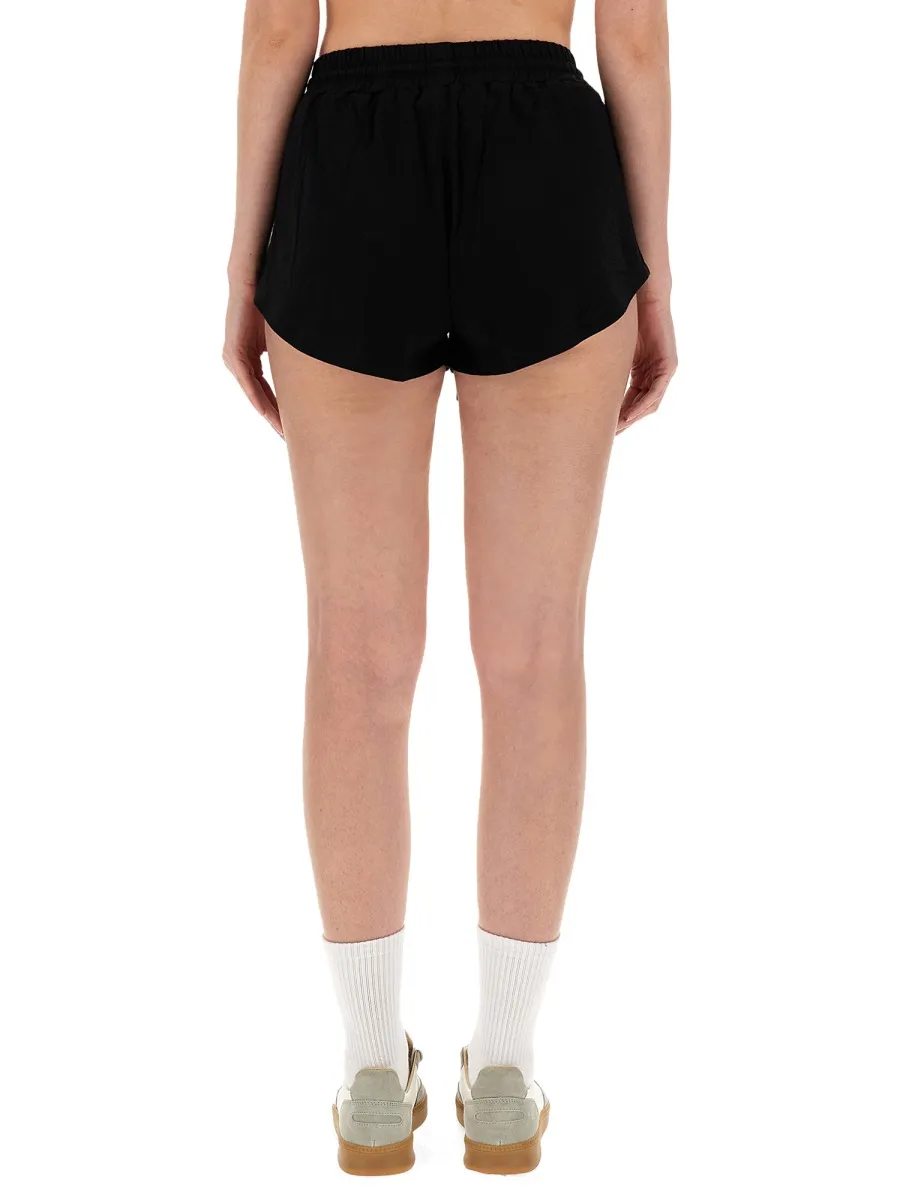 Logo Embroidered Drawstring Shorts