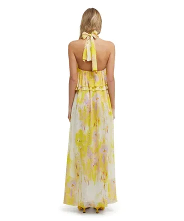 Floral-Print Ruffled-Detail Dress
