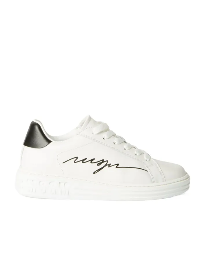 Logo Printed Lace-Up Sneakers