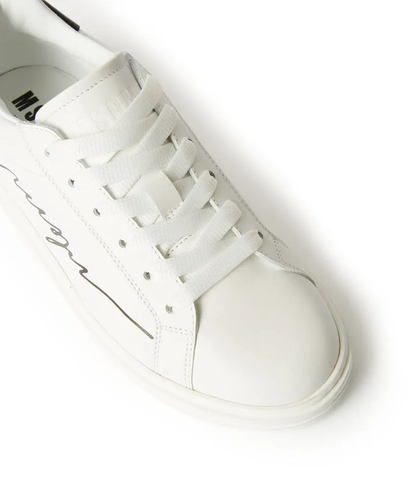 Logo Printed Lace-Up Sneakers