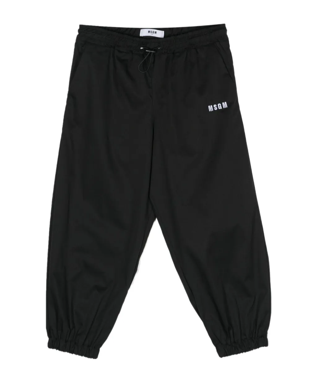 Embroidered-Logo Track Trousers