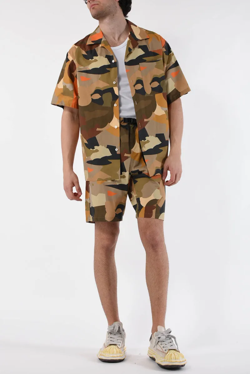 Camouflage-Print Cotton Shirt