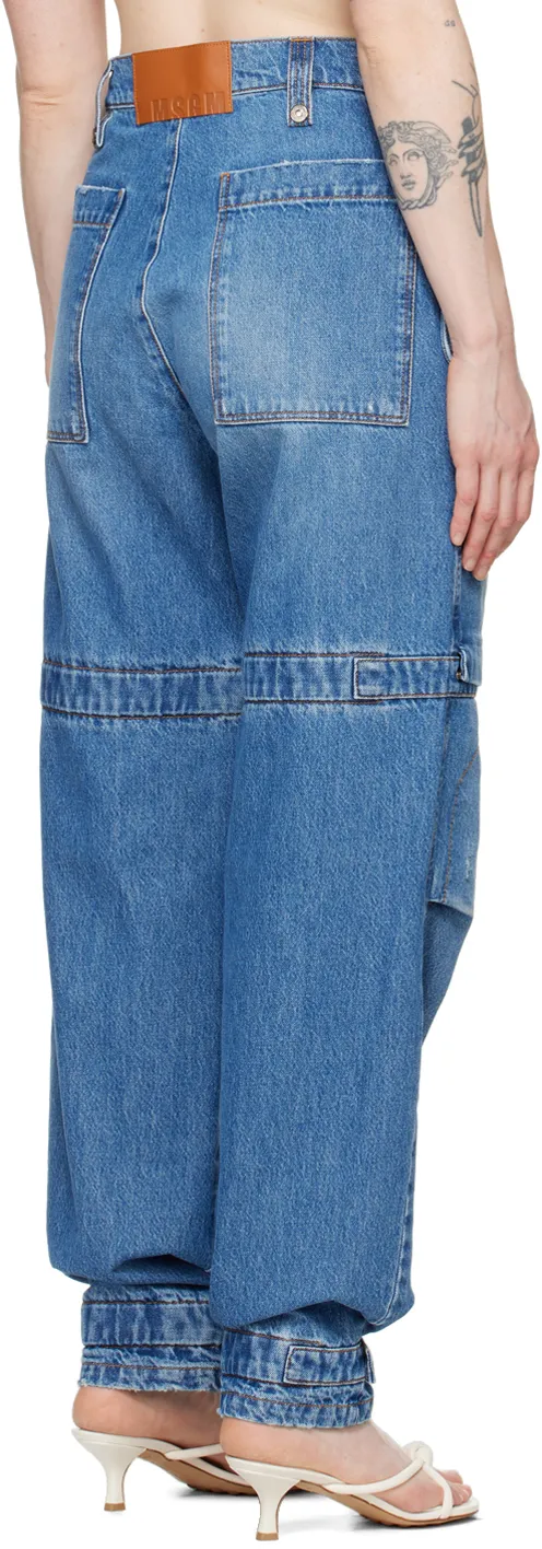 Logo Patch Cargo Jeans
